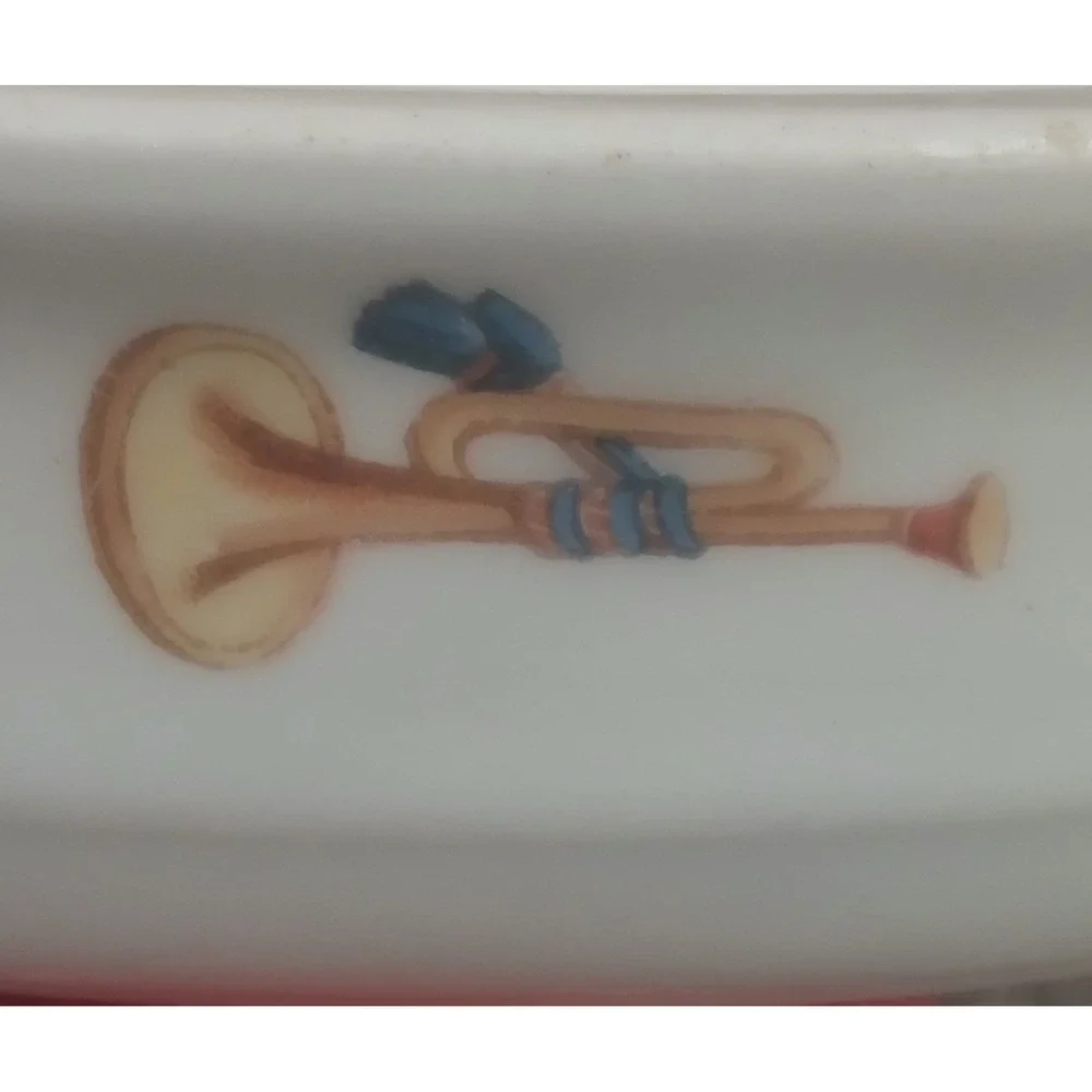 Vtg‎ Porcelain Child Bowl Children Playing Swing Bavaria Germany FLAWS READ